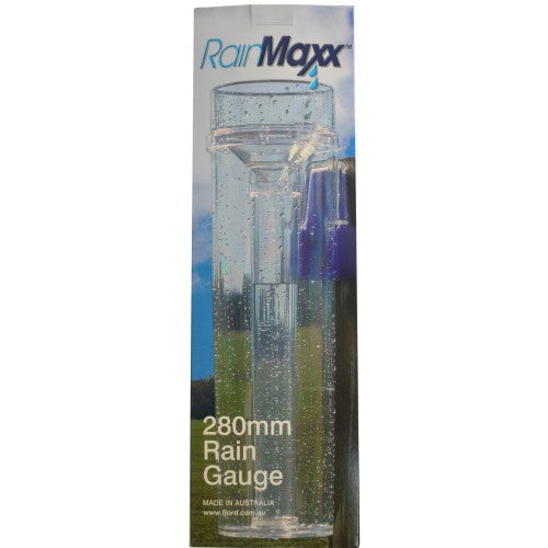 Rain Gauge Fjord Professional FRG280, durable with dual scale, UV stabilized for accurate rainfall measurement over time.