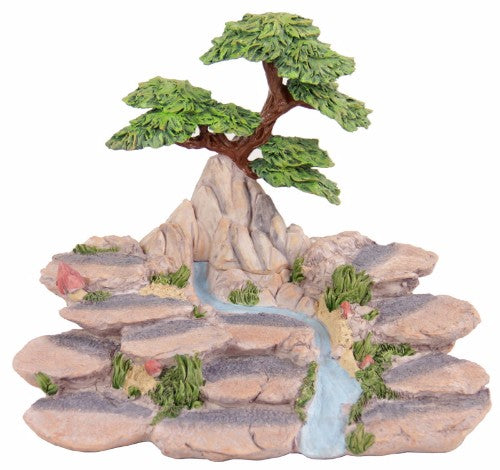 Forest Scene Display Ornament showcasing a detailed forest landscape, perfect for adding tranquility to any room.