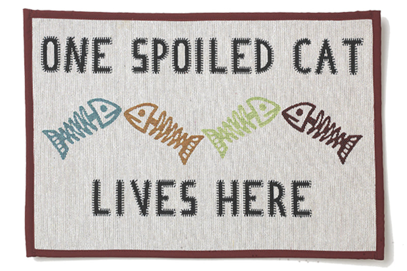 Cat Feed Mat - One Spolied Cat Lives Here