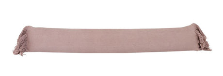 Draught stopper in mushroom pink jute, 15x90cm, blocks drafts while adding a cozy, stylish touch to your home decor.