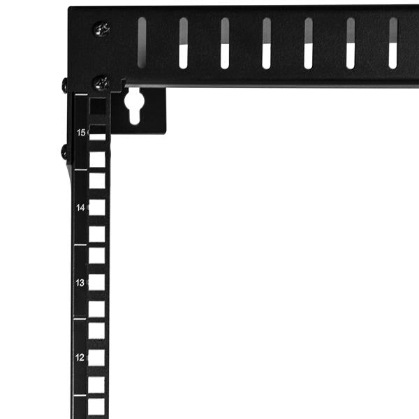 15U wall-mount server rack with 30.5 cm depth, supports 198 lb, ideal for organizing space in server rooms and offices.