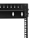 15U Wall-Mount Server Rack with adjustable depth, open frame design for easy access and effective cooling, supports 198 lbs.