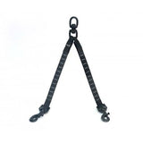 ROKSTRAP dog lead coupler for two small to medium dogs, featuring shock-absorbing rubber, minimizes tangling during walks.