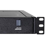 Rackmount KVM Console featuring a 17" LCD, keyboard, touchpad, and space-efficient 1U design for easy server management.