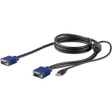 1.8 m USB KVM cable for Rackmount Consoles, connecting VGA and USB servers with minimal clutter and HD resolution support.