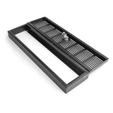 3U rack-mount security cover with hinged locking door, designed for protecting network equipment in server racks.