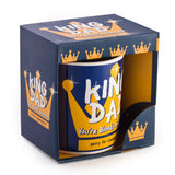 Giant mug for dads, holds 900ml, 12.5cm tall, perfect gift for Father's Day or any occasion celebrating fatherhood.