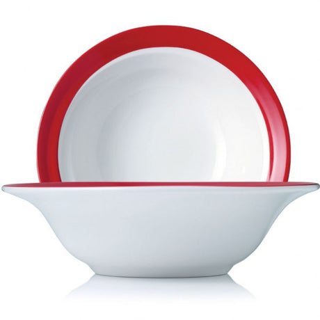 Set of 12 Royal Porcelain Max Rnate 300ml fruit bowls with elegant design, durable rolled edges, and chip resistance.