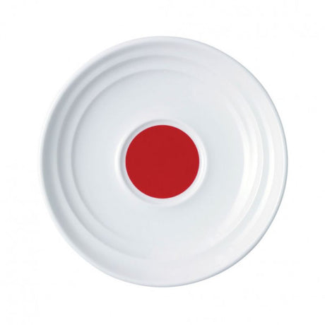 Set of 12 Royal Porcelain Max Rnate saucers, 165mm, featuring chip-resistant design and elegant colors for dining.