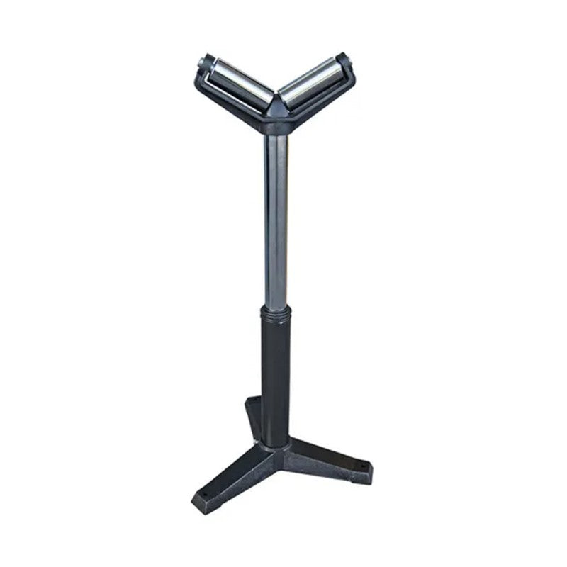 Robust Trademaster V Roller Stand featuring a 130mm roller, adjustable height from 580mm to 970mm, and 800kg capacity.