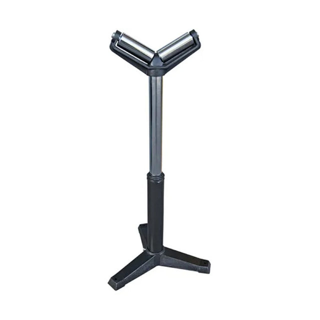 Robust Trademaster V Roller Stand featuring a 130mm roller, adjustable height from 580mm to 970mm, and 800kg capacity.
