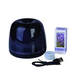 A compact Aroma Diffuser (10.7cm) with LED lights and includes Lavender Essential Oil for a soothing aromatic experience.