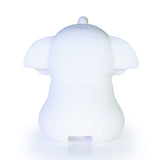 Cute 14cm elephant LED touch lamp with adjustable brightness, soft silicone design, and rechargeable battery for bedtime comfort.