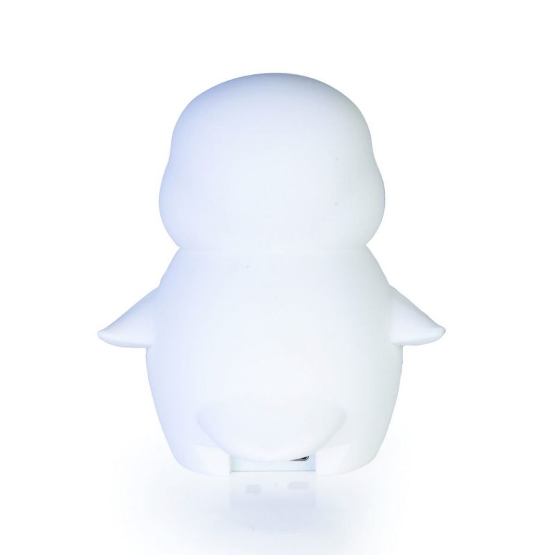 Adorable 14cm penguin LED night light with touch control and 6 brightness levels, perfect for kids' bedtime comfort.