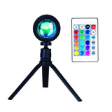 Morphing Projection Lamp (22cm) casting vibrant colors, creating a dreamy atmosphere in any space with 16 hues and 4 light modes.