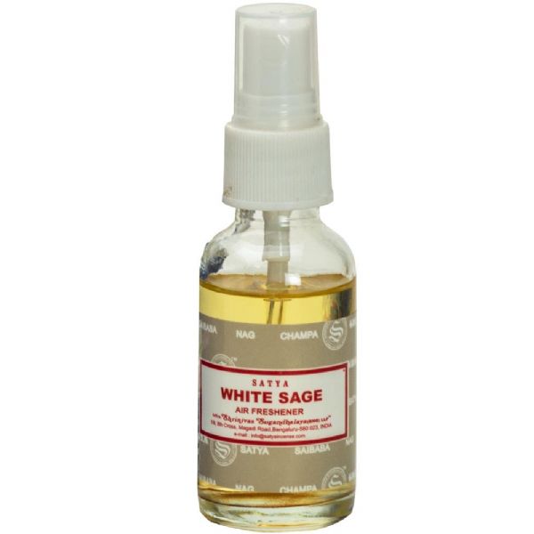 30ml Satya White Sage Room Spray for cleansing energy and creating a peaceful ambiance with earthy aroma.