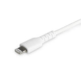 Durable 1m USB C to Lightning cable, MFI certified, designed for reliable charging and syncing of Apple devices.