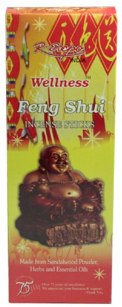 Wellness Incense FengShui 20g in elegant packaging, hand-rolled sticks featuring natural aromas for relaxation and harmony.