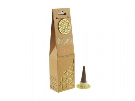 Jumbo jasmine incense cones promoting relaxation and tranquility, crafted from organic ingredients for a pure aroma.