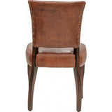 Vintage Cigar Derringer Chair featuring durable South American leather and a solid birch frame, perfect for luxury home decor.