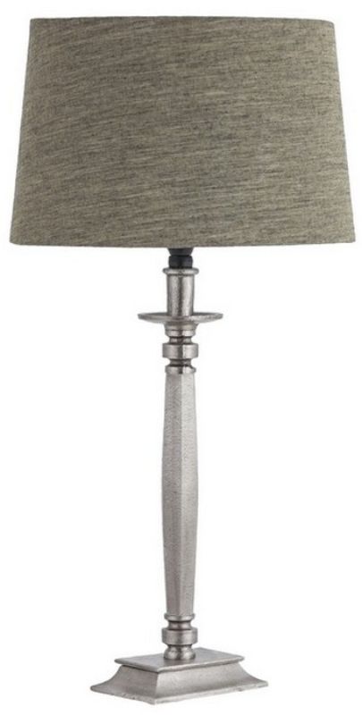 Bronze table lamp with a chic South Linen shade, ideal for soft illumination and enhancing home decor.