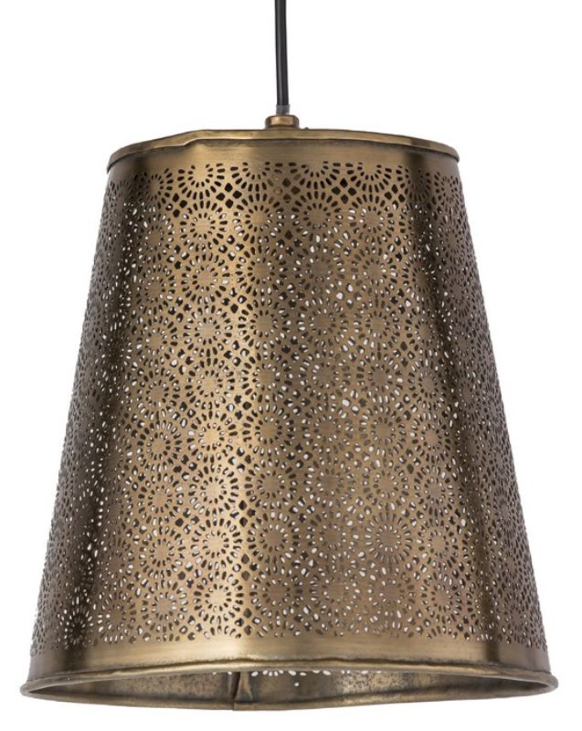 Stunning antique brass hanging pendant light, featuring vintage charm and modern elegance, ideal for any room decor.