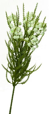 Lifelike Achillea Spray in Green and Cream, 690mm, perfect for home decor, weddings, and floral arrangements.