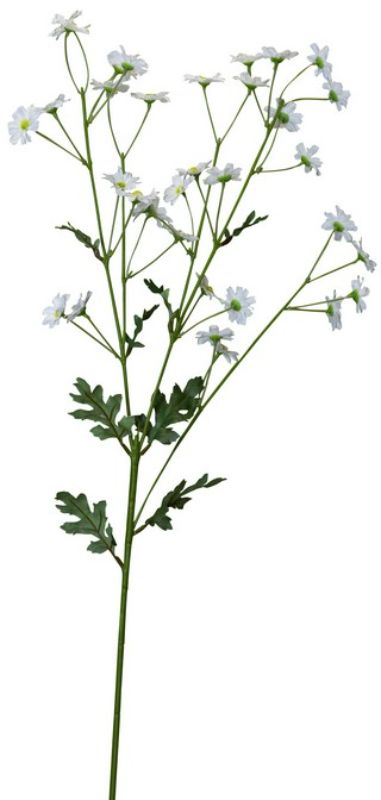 Realistic white daisy spray measuring 720mm, perfect for home decor, weddings, and professional spaces.