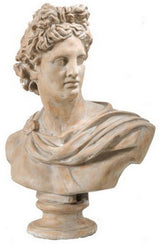 Elegant 78cm Bust Statue with weathered finish, perfect for enhancing classical decor in indoor and outdoor spaces.