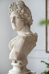 Elegant 78cm Bust Statue with a weathered finish, perfect for enhancing classical decor in any indoor or outdoor space.