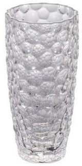 Elegant 34cm glass vase with unique design, perfect for enhancing home décor and complementing various styles.