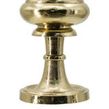 Elegant 81cm gold metal vase with a tapered wide mouth, perfect as a centerpiece or standalone decor piece.