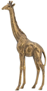 Whimsical 28.5cm giraffe ornament with a stunning copper finish, perfect for stylish home decor and unique accents.