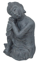 Serene 430mm Buddha statue in high-quality fibreglass resin, perfect for enhancing mindfulness in any home space.