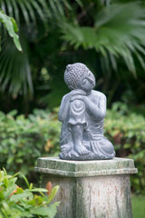 Buddha Statue in fibreglass resin, 430mm tall, promoting mindfulness and serenity for elegant home decor.