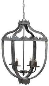 Vintage chandelier with a rustic iron finish, 73cm, perfect for adding elegance and charm to any interior space.