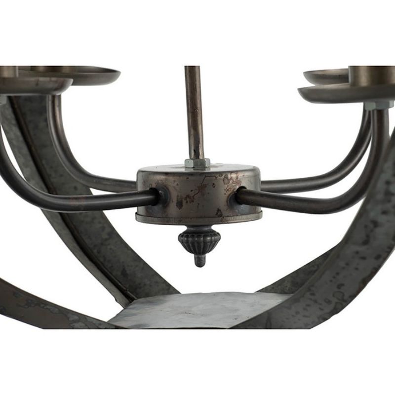Vintage chandelier featuring a 73cm iron design with a rustic finish, ideal for adding charm and elegance to any room.