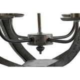 Vintage chandelier featuring a 73cm iron design with a rustic finish, ideal for adding charm and elegance to any room.