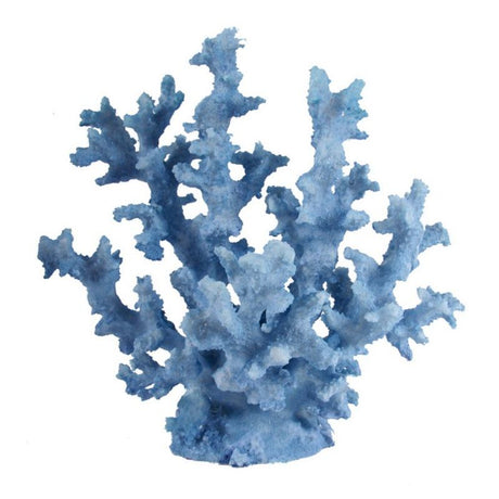 Blue Faux Coral Ornament featuring realistic texture and delicate blue hue, perfect for coastal-themed home decor.