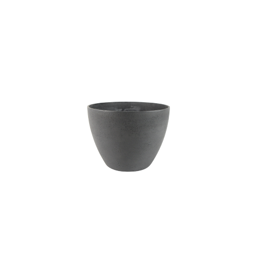 Stylish Nova Small Grey Pot (22 x 17cm) for indoor and outdoor plants, made from eco-friendly Artstone material.