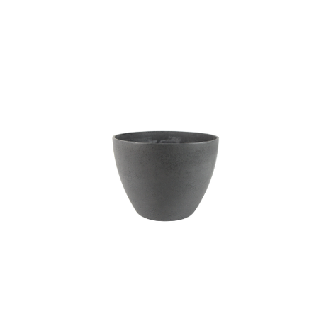 Stylish Nova Small Grey Pot (22 x 17cm) for indoor and outdoor plants, made from eco-friendly Artstone material.