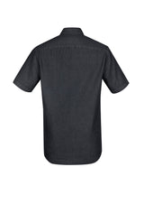 Indie Men's Black Short Sleeve Shirt in XL, featuring a modern collar, chest pocket, and superior comfort for casual wear.