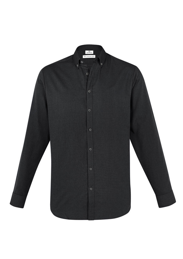 Black Mens Memphis Shirt in size XS, featuring a modern button-down collar and adjustable cuffs for comfort and style.