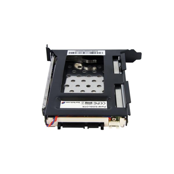 2.5in SATA Removable Hard Drive Bay for PC, features trayless design for easy SSD/HDD access and SATA III speeds up to 6 Gbps.