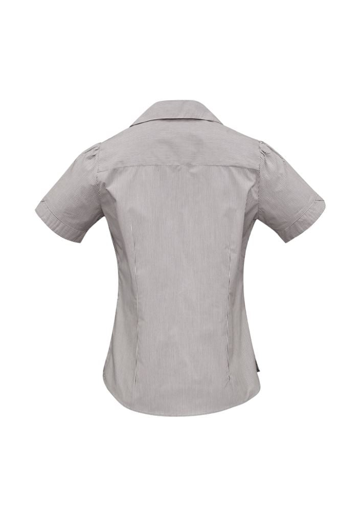 Graphite Ladies Berlin Y-Line Shirt, size 22, featuring Peter Pan collar, removable waist tie, and wrinkle-free fabric.