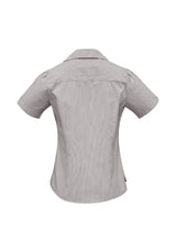 Graphite Ladies Berlin Y-Line Shirt, size 22, featuring Peter Pan collar, removable waist tie, and wrinkle-free fabric.