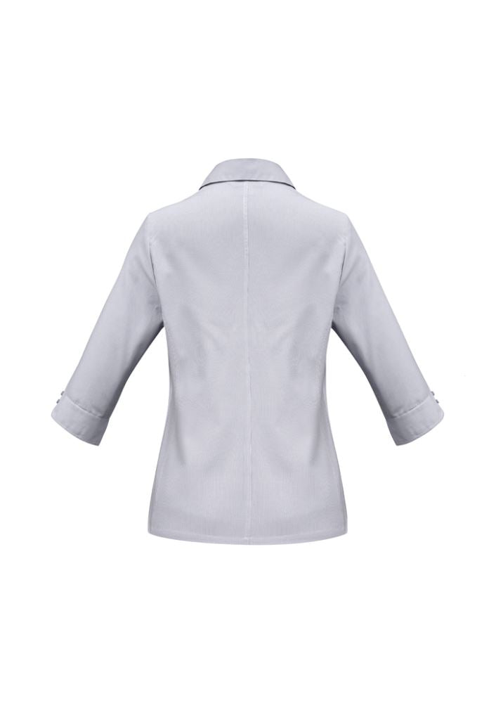 Ladies Ambassador 3/4 Sleeve Shirt in Silver Grey, Size 18, featuring stylish design, easy care fabric, and flattering fit.