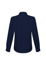 Ladies Madison Long Sleeve blouse in versatile styles, crafted from stretchy, wrinkle-resistant polyester for comfort and elegance.