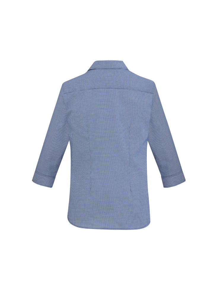 Ladies Jagger Âľ/S Shirt - French Blue - Size 12