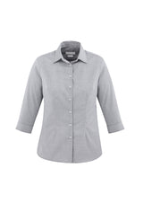 Stylish Ladies Jagger ¾/S Shirt in Silver, Size 20, featuring breathable fabric and a flattering tailored fit.